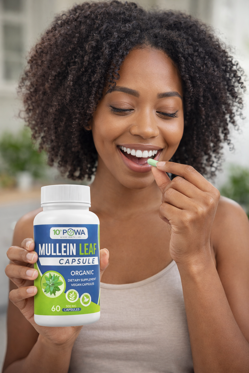 Mullein Leaf Capsules for natural respiratory support and lung health