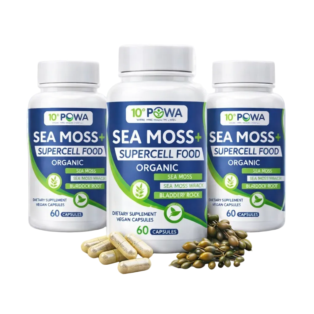 Iron Supplements with Sea Moss, Burdock Root & Bladderwrack Capsules
