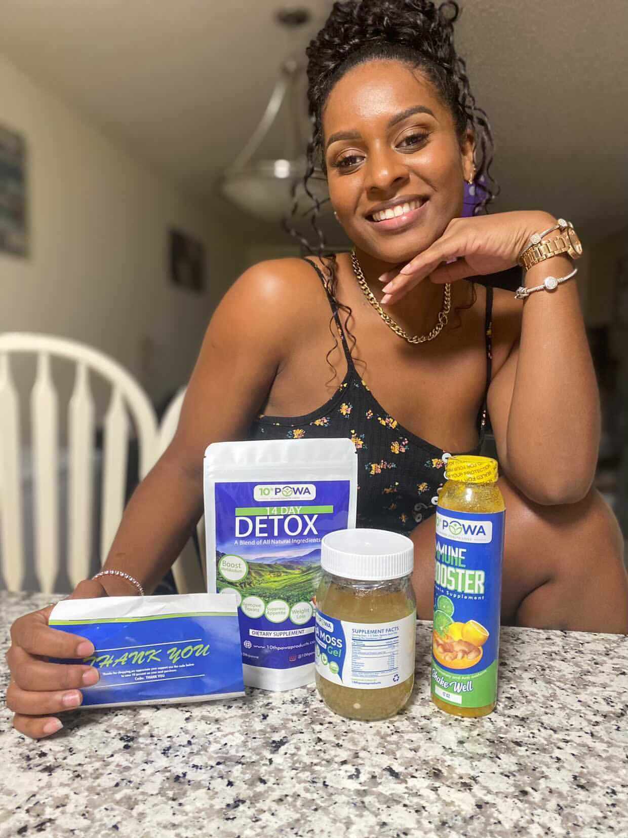 Bottle of Herbal Immune Booster supplement with natural herbal ingredients