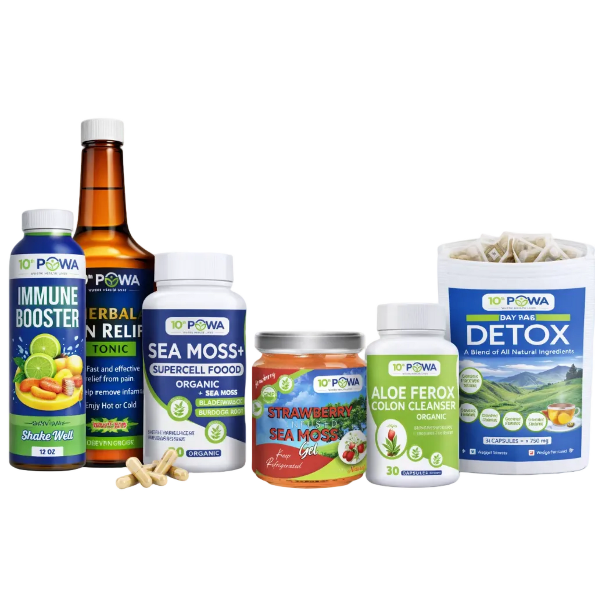 Immune Booster supplement Vitality Pack herbal supplements bundle for immune, detox, and cellular support