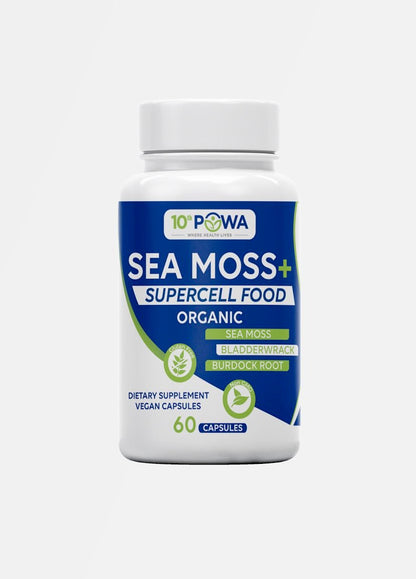 100% Plant-based Sea Moss, Bladderwrack & Burdock Root Mix Capsules