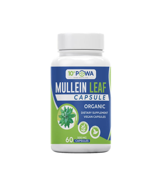 100% plant based Mullein leaf capsule (Verbascum thapsus)