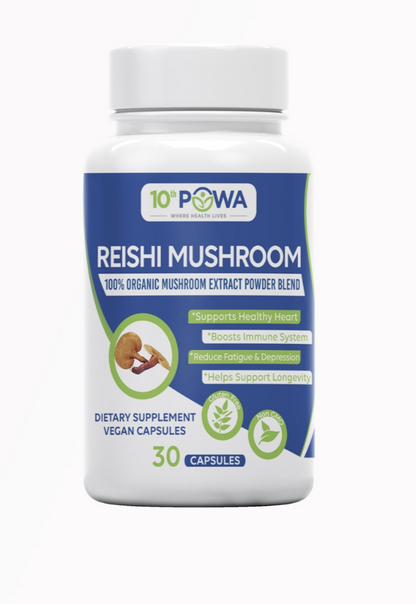 100% Organic Reishi Mushroom Extract Capsules