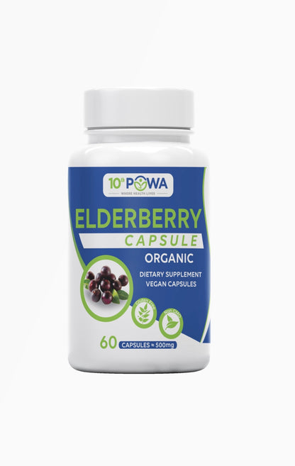 100% Elderberry plant extract vegan capsules